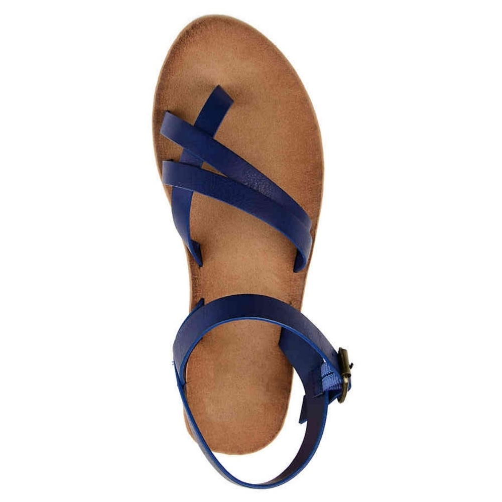 Journee Blue Strappy Sandals